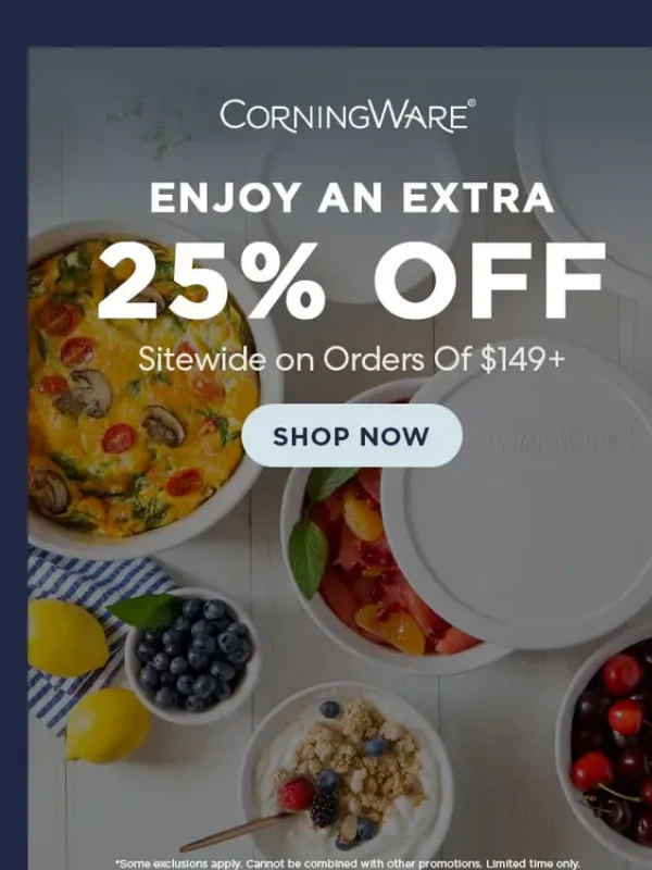 Corningware - ‘Tis the season for white bakeware gifts! ❄️