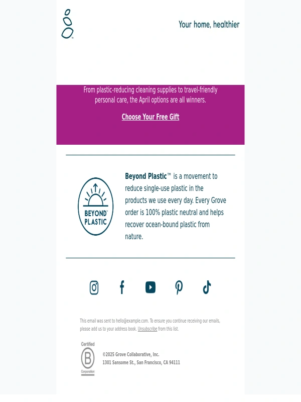 Grove Collaborative - Enjoy a free YEAR of VIP perks