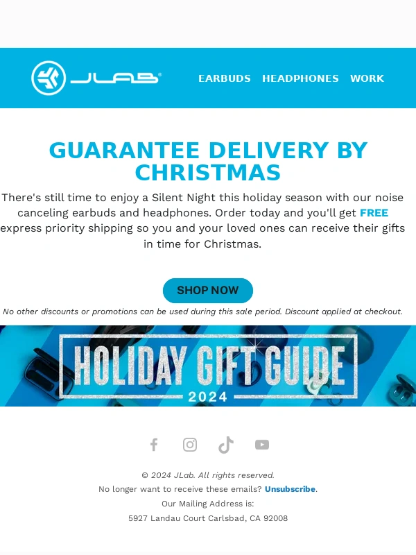 JLab Audio - Limited Time Only! FREE Express Priority Shipping ?