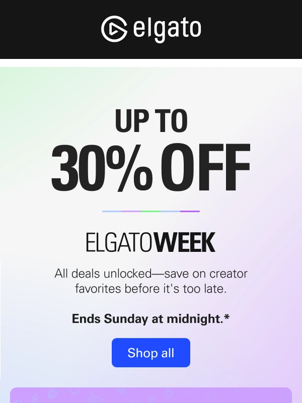 Elgato - Final days of Elgato Week deals