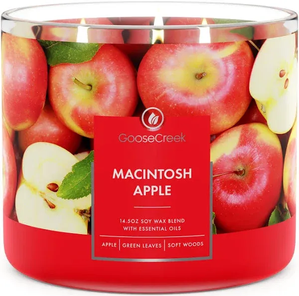 Goose Creek Macintosh Apple 3 Wick Tumbler Candle