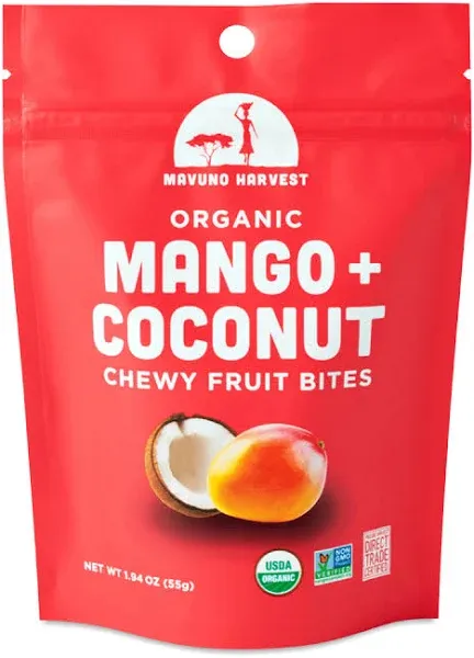Mavuno Harvest Organic Mango + Coconut Fruit Bites