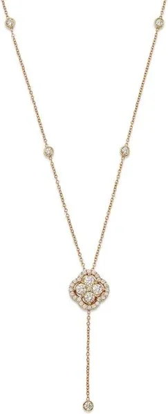 Bloomingdale's Fine Collection 1.0 Ct. T.W. Diamond Clover Lariat Necklace in