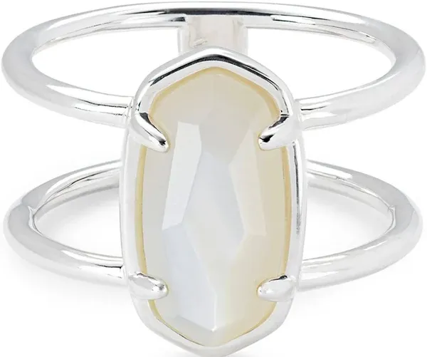 Kendra Scott Elyse Sterling Silver Double Band Ring
