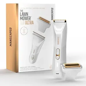 MANSCAPED® - The Lawn Mower® 5.0, Dual-Head SkinSafe® Trimmer, Waterproof Groomer, USB-C Rechargeable, Forged Gold