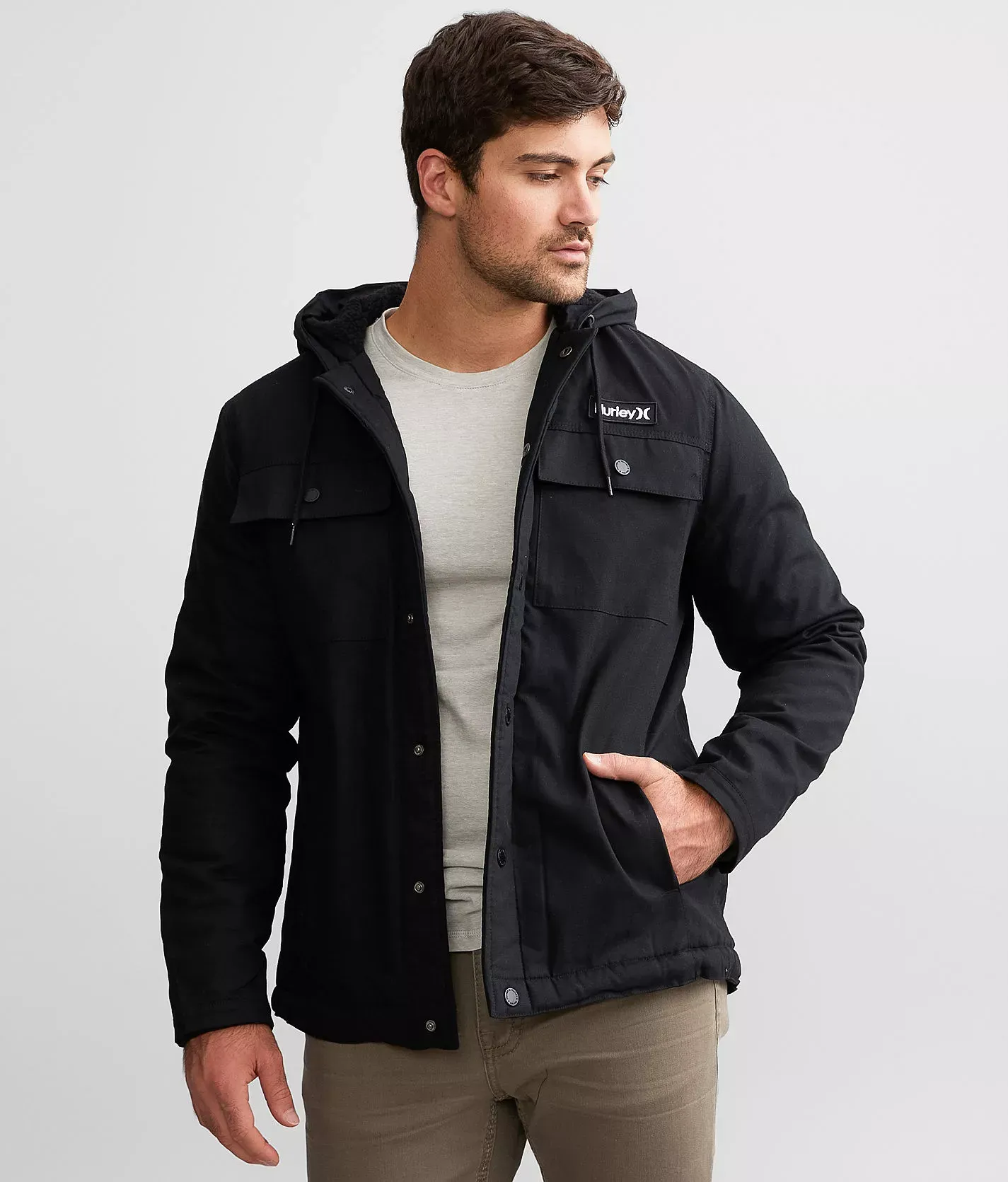 Hurley Charger Hooded Jacket  - male - Size: Medium