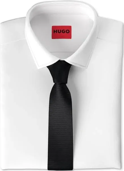 Men's Ribbed Silk - Skinny Tie, 1 piece