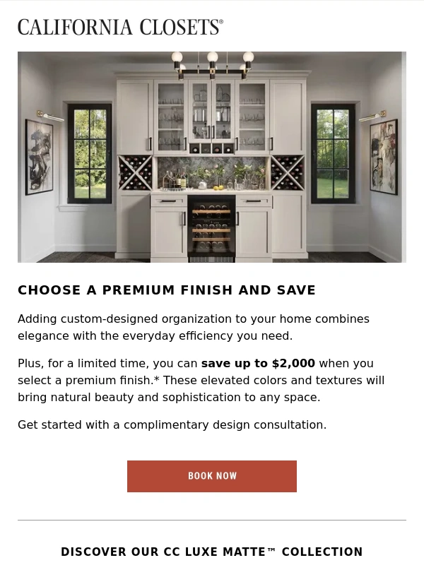 California Closets - Superior style & texture — on sale now