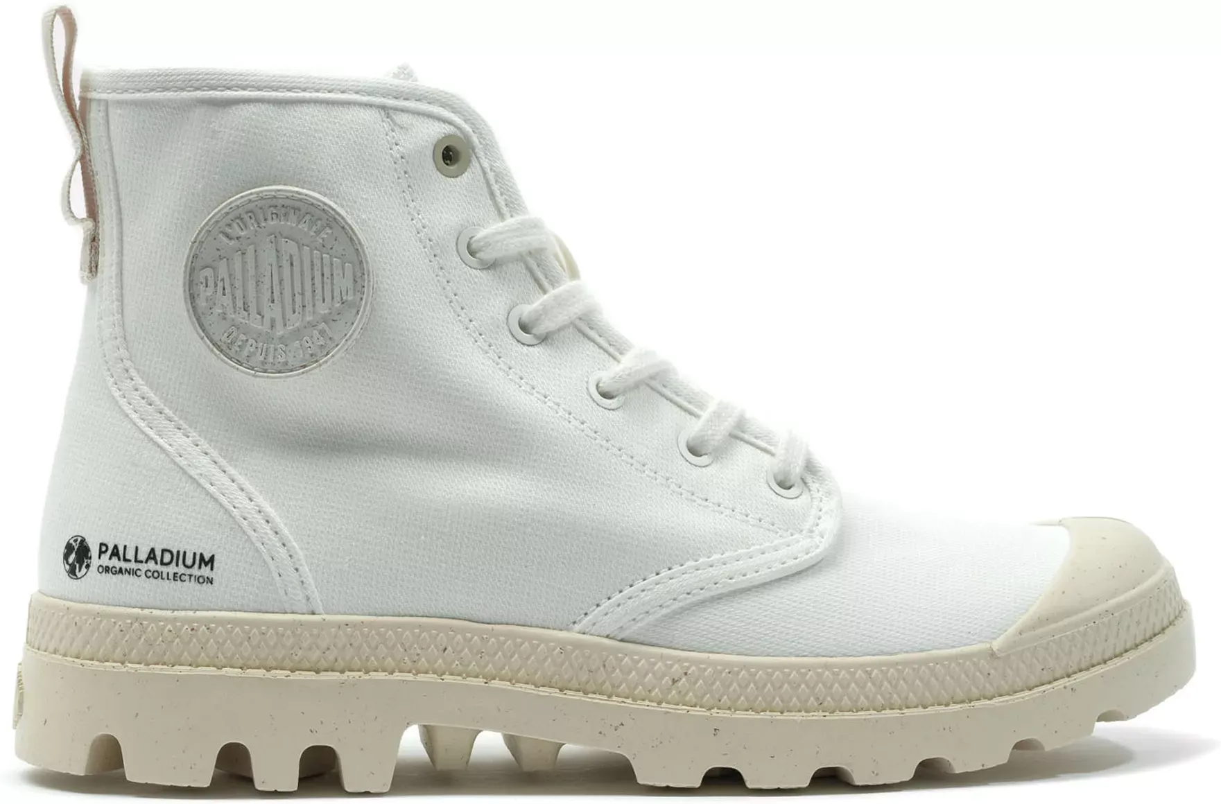 PALLADIUM-US Palladium Boots Unisex Pampa Hi Zip Organic Star White - STAR WHITE - Size: 7 5.5