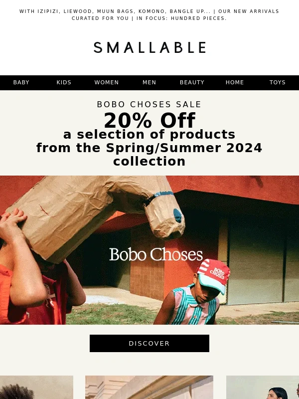 Smallable - 20% Off a Selection from Bobo Choses + Summer Accessories for the Whole Family