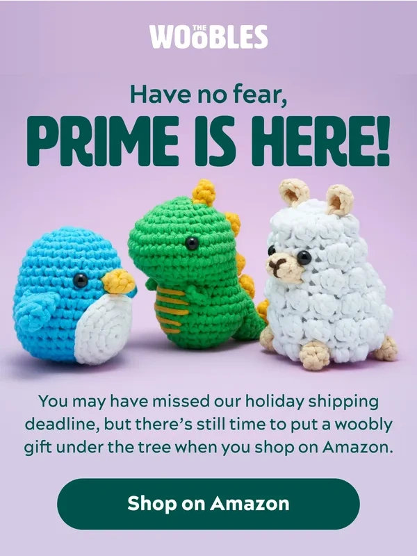 The Woobles - Missed the shipping deadline?