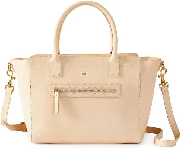 Hayden Leather Zip-Top Tote