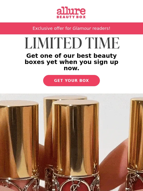 Allure Beauty Box - Don't Miss Out: Your Choice of YSL Lipstick