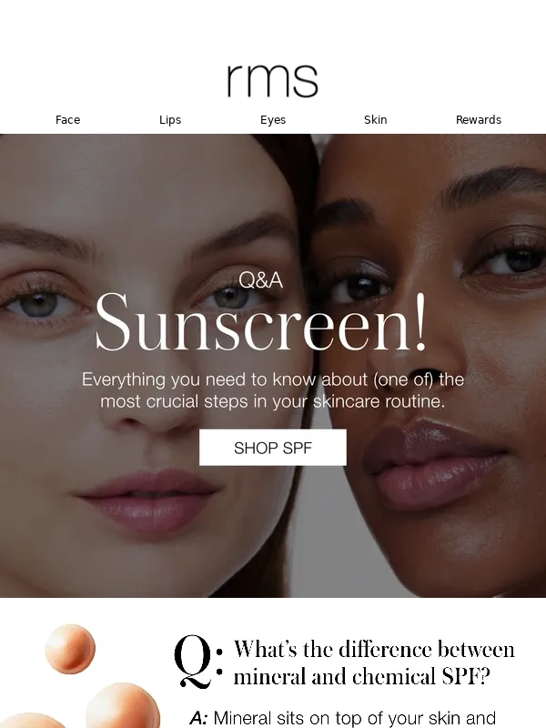 RMS Beauty - Chemical vs Mineral SPF?