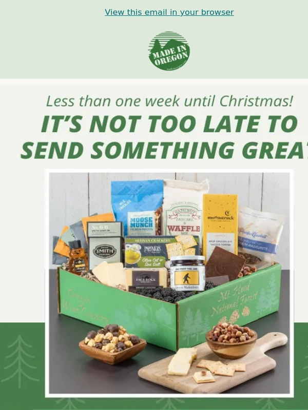 Made In Oregon - Get Gifts There With 2nd Day Air ?
