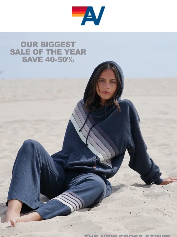 Aviator Nation - New Cross Stripe Sets Are Here with More Styles Up to 50% Off