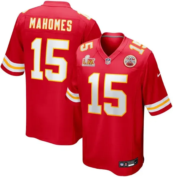 Men's Nike Red Kansas City Chiefs Super Bowl LIX Game Jersey