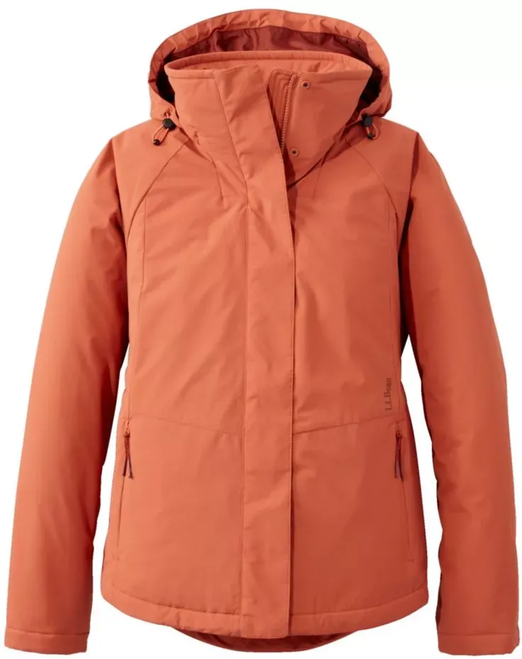 Women's Back Bay Insulated Jacket Auburn Medium, Synthetic/Nylon L.L.Bean