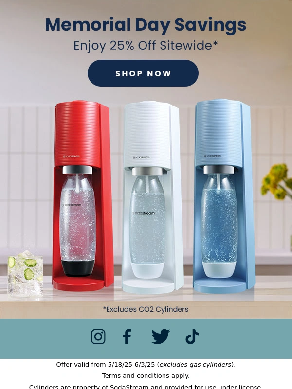 Soda Stream - Memorial Day Savings ✨