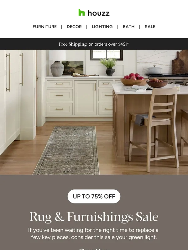 Houzz - ? Need an excuse to stay in and save?