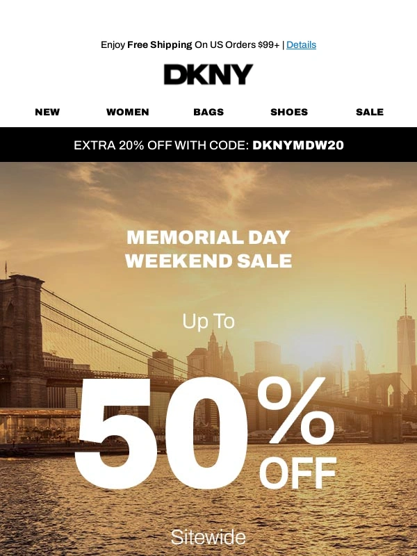 DKNY - Ending Soon: Up To 50% Off Sitewide