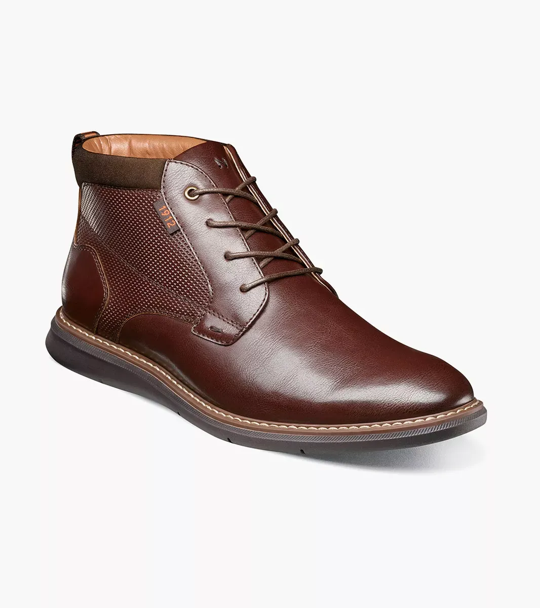 Nunn Bush Shoes Chase Plain Toe Chukka Brandy Size 8.5