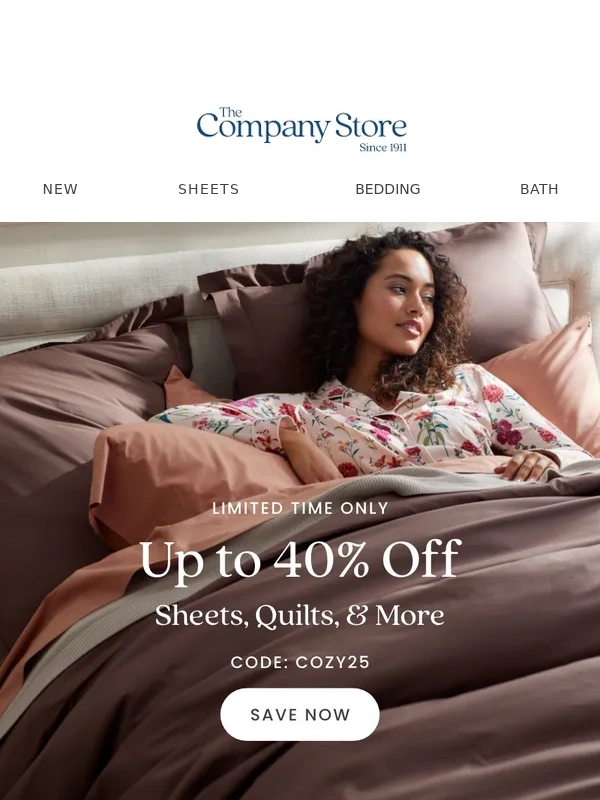 The Company Store - Sheets for EVERY Sleeper: Up to 40% Off