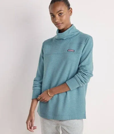vineyard vines Women's Dreamcloth Funnel-Neck Shep Shirt