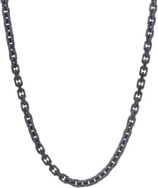 Sterling Silver Lobster Clasp Oval Link Necklace