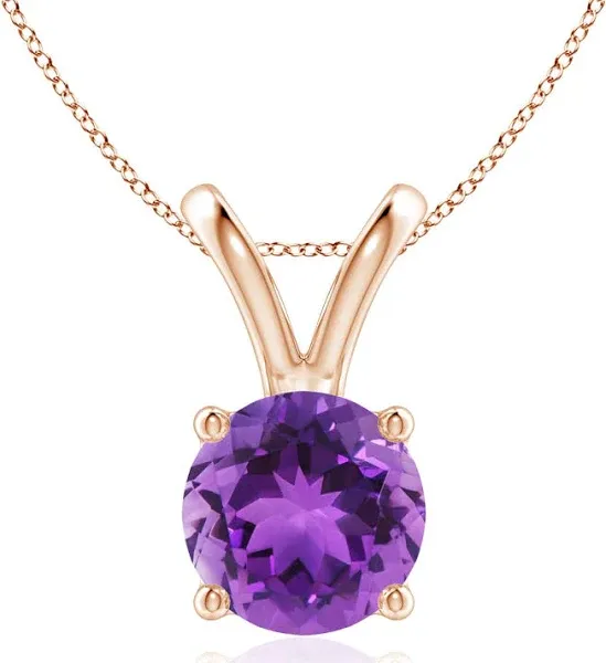 Bale Round Solitaire Pendant