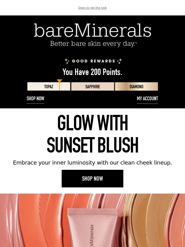 Bare Minerals - Sunset Blush: Your Glow Starts Here