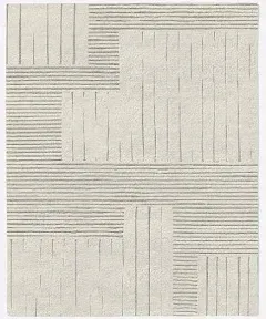 Painted Mixed Stripes Wool Rug