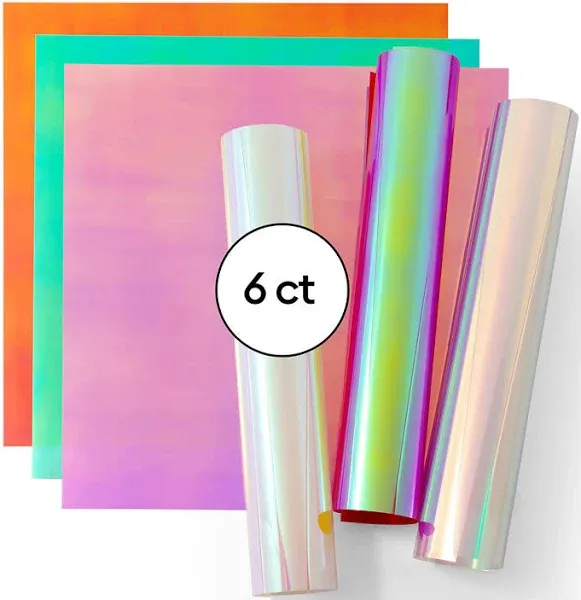 Cricut Holographic Iron-On Sampler Ultimate 6 ct