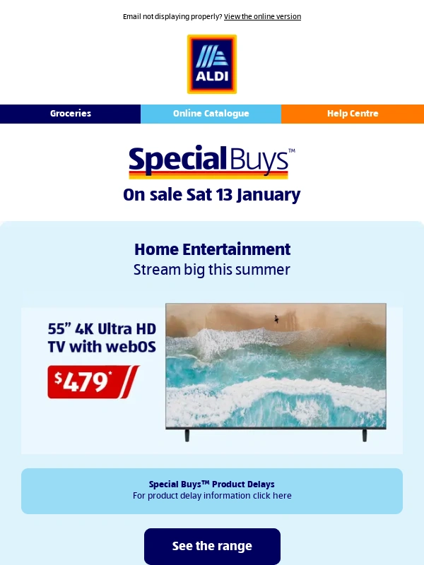 ALDI Liquor - On sale Sat 13 Jan - Home Entertainment & Summer BBQ