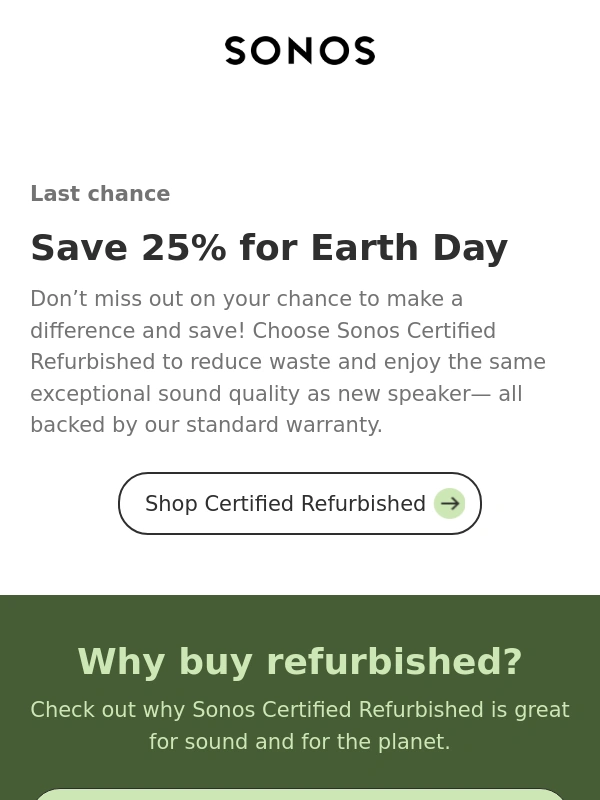 Sonos - Last chance to save 25%