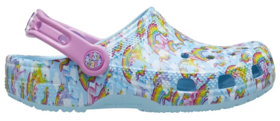 Crocs Girls Lisa Frank Rainbow Classic Clogs