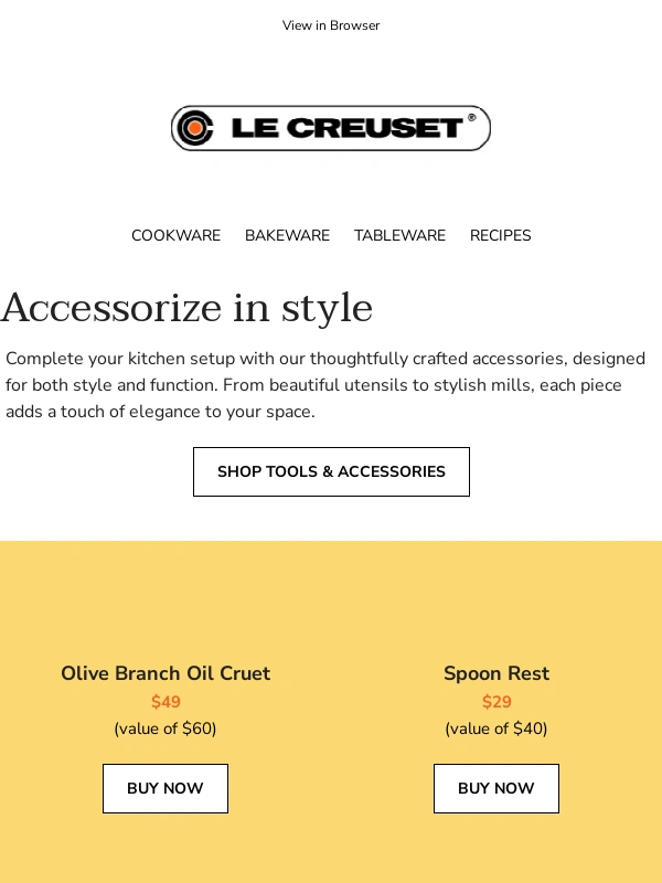 Le Creuset - The perfect kitchen extras
