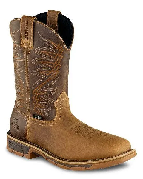 Irish Setter Men's Marshall 11-inch Pull-On Steel Toe Waterproof Work Boots