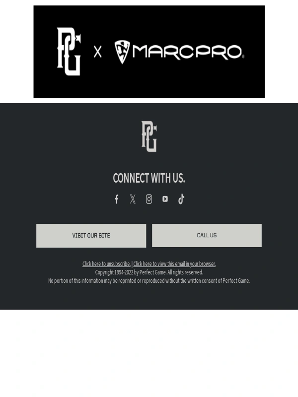 Perfect Game - Marc Pro Spring Training Sale!