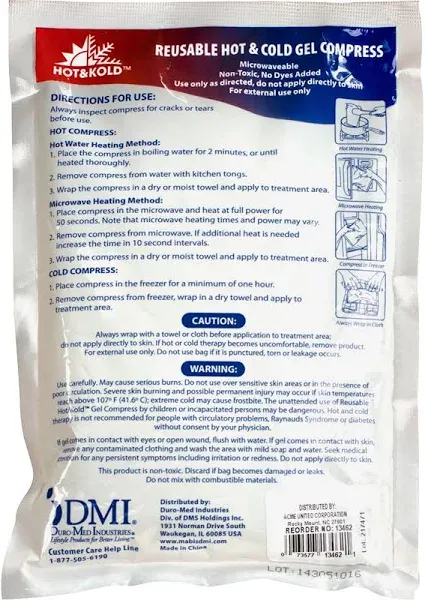 ACME UNITED CORPORATION Reusable Hot/Cold Pack 13462
