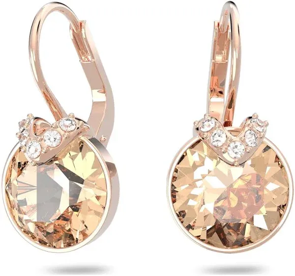 Swarovski Bella V Drop Earrings Round Cut