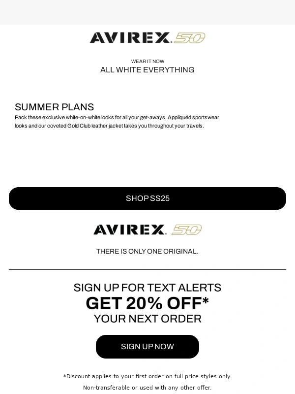 AVIREX - Bring on the (Style) Heat