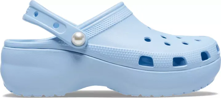 Crocs Classic Platform Pearl Clog - Size: W6 - Female
