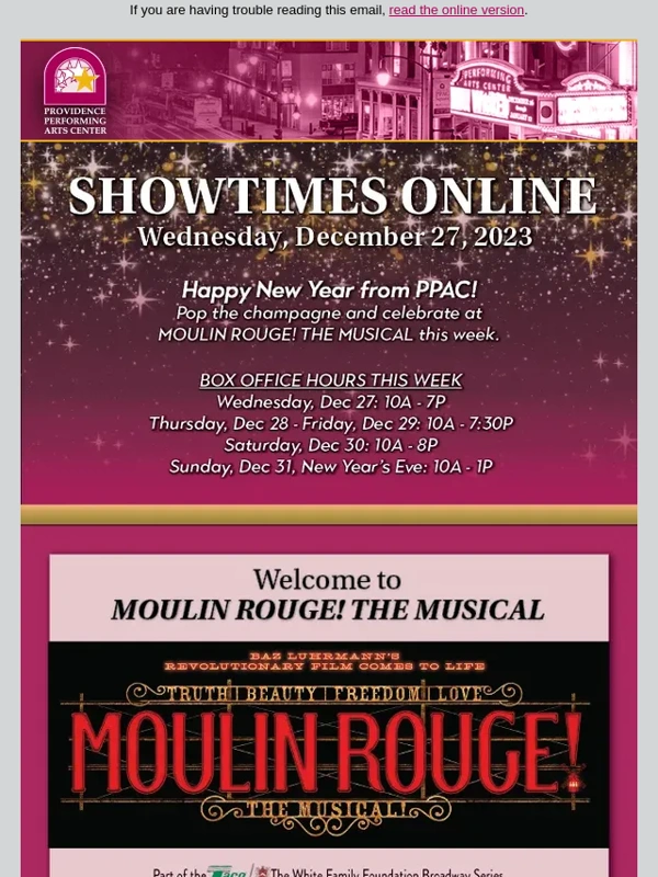 PPAC - Showtimes Online - 12/27/23