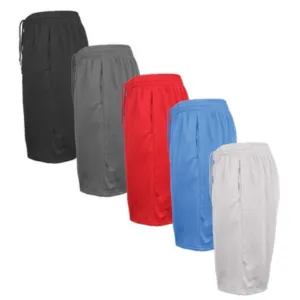 5-Pack Moisture Wicking Men's Mesh Shorts
