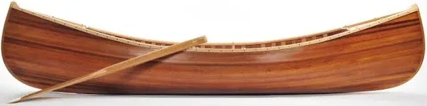 Exquisite Canadian Cedar Craftsmanship Wooden Canoe with Ribs