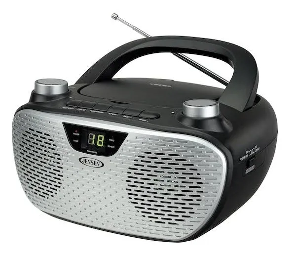 Jensen CD-485-B Portable CD Player with AM/FM Radio