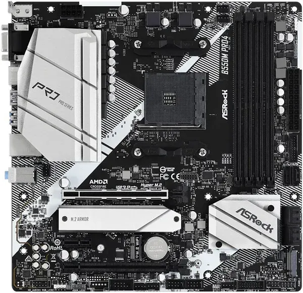 Asrock B550M Pro4 Socket AM4 Micro ATX AMD B550