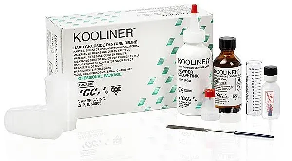 GC Kooliner Hard Denture Reline Material-Self-cure-Professional Package by Dental Finds