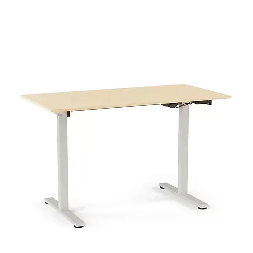Union & Scale Essentials Electric Sit-Stand Two-Column Workstation
